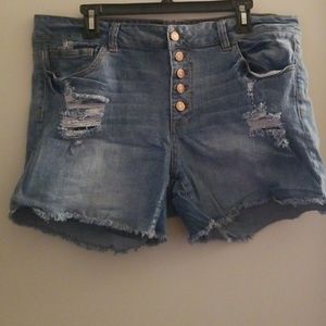 Denim shorts